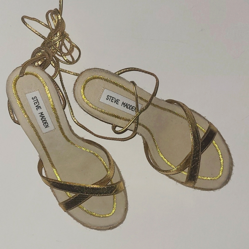 Steve Madden Python Gold Wedge - image 3